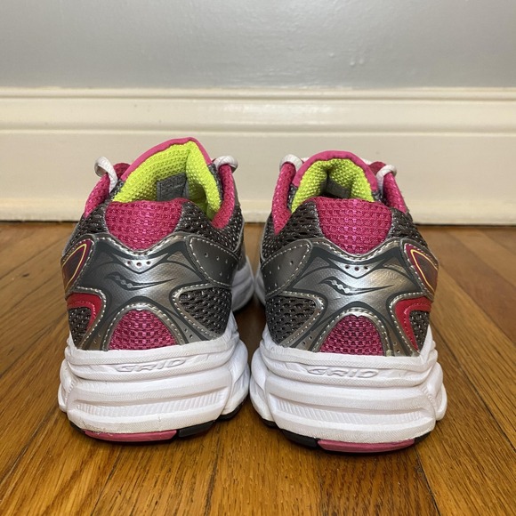 Saucony Cohesion Shoes Womens Size 6 Gray Pink Running Wide Sneakers Athletic - Picture 4 of 13